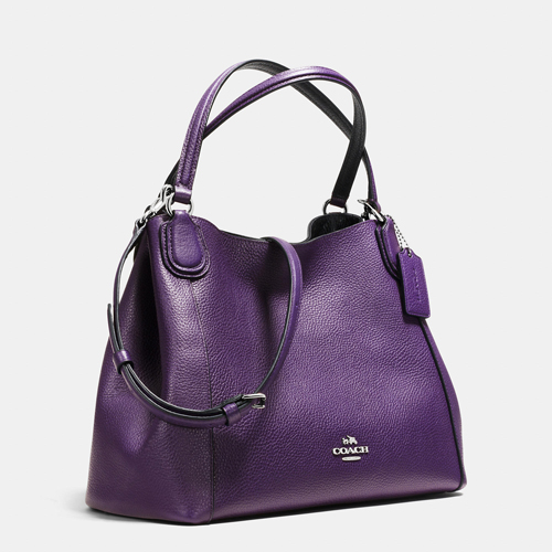 Coach Outlet Edie 28 Shoulder Bag In Polished Pebble Leather